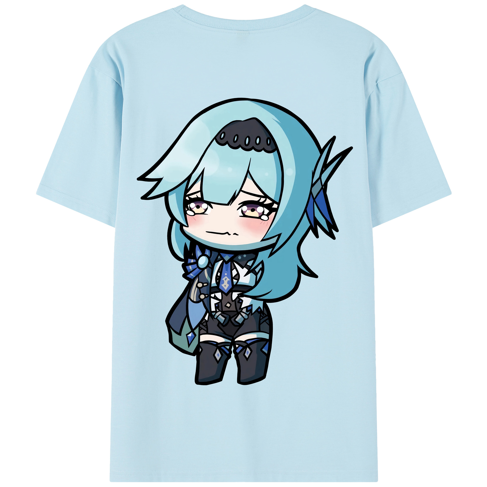 げんし神 优菈 ゆうら genshin Yūra 綿100％半袖Tシャツ（背面プリント）